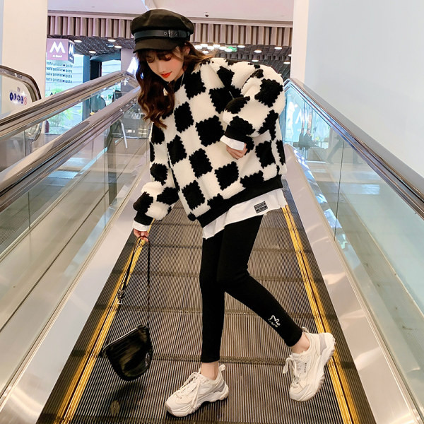 Χειμερινή μπλούζα για κορίτσια σε δύο χρώματα