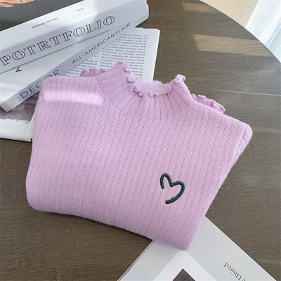 Laste tikandiga triibuline pluus tüdrukutele