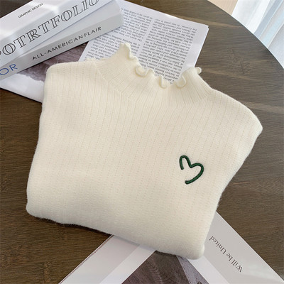 Laste tikandiga triibuline pluus tüdrukutele