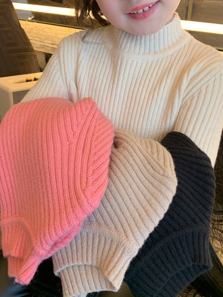 Tüdrukute sügis-talvine polokraega pluus