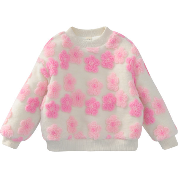 Παιδική μπλούζα φθινοπώρου-χειμώνα με οβάλ λαιμόκοψη για κορίτσια