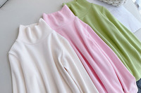 Παιδική διάφανη μπλούζα με ψηλό γιακά για κορίτσια