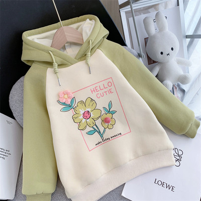 Lihtne laste kapuutsiga pluus tüdrukutele