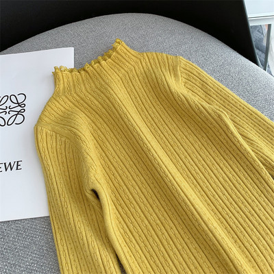 Καθαρή παιδική μπλούζα για κορίτσια - με ψηλό γιακά