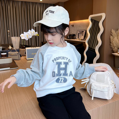 Παιδική casual εμπριμέ μπλούζα για κορίτσια