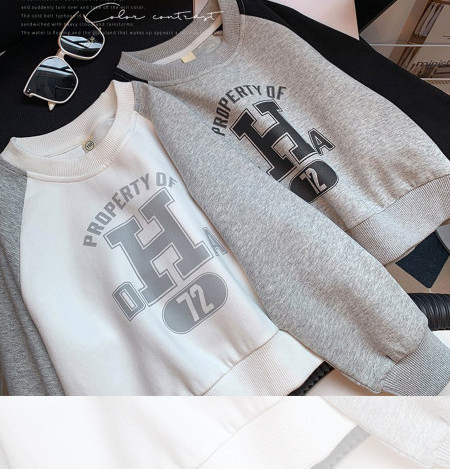 Παιδική casual εμπριμέ μπλούζα για κορίτσια