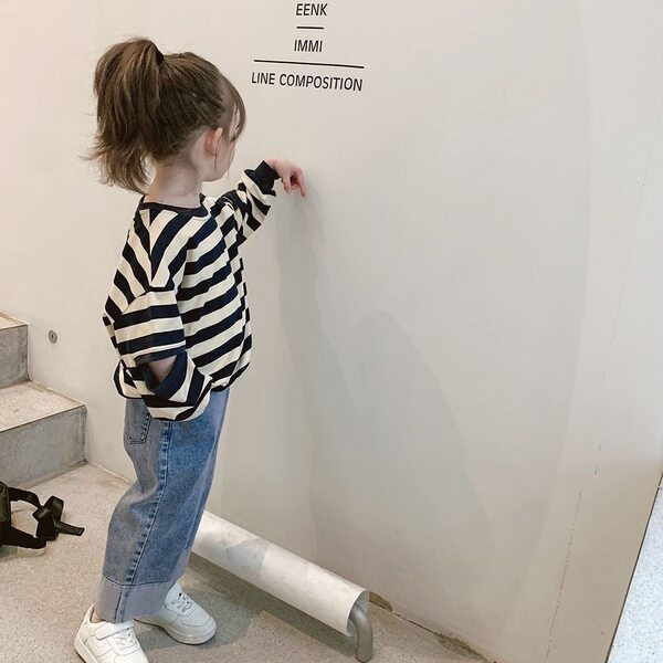 Παιδική casual στρογγυλή μπλούζα