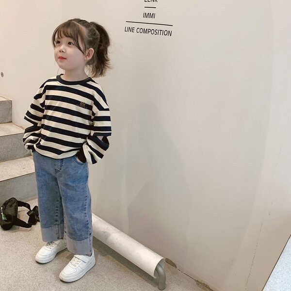 Παιδική casual στρογγυλή μπλούζα