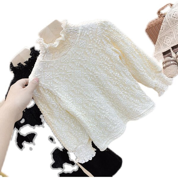 Μόδα παιδική μπλούζα με γιακά πόλο για κορίτσια