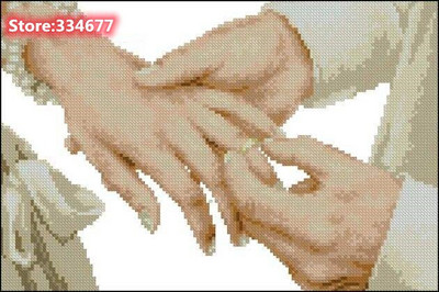 Απλά Family Hands Love Forever Decor Σετ βαμβακερής σταυροβελονιάς 14CT λευκό 11 καρατίων Κέντημα DIY Χειροποίητο κεντήματα τοίχου