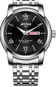 Hõbedase ja kuldse värviga naiste käekell