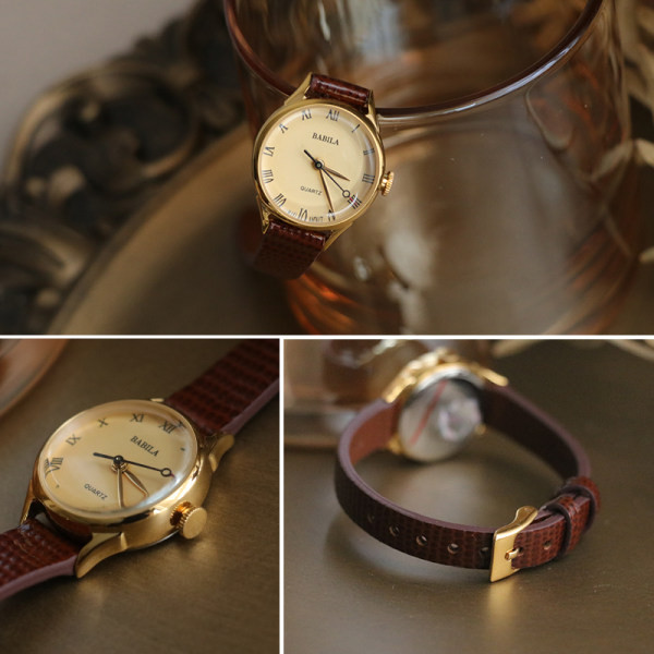 Ceas de dama cu curea din piele