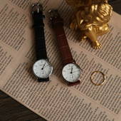 Ženski sat - sa kožnim remenom