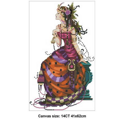 Fairy angel 3 μοτίβα Counted Cross Stitch 14CT DIY χονδρική Κιτ Κινέζικη Σταυροβελονιά Σετ κεντήματα κεντήματος