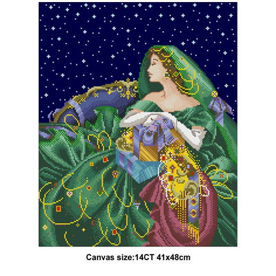 Fairy angel 3 μοτίβα Counted Cross Stitch 14CT DIY χονδρική Κιτ Κινέζικη Σταυροβελονιά Σετ κεντήματα κεντήματος