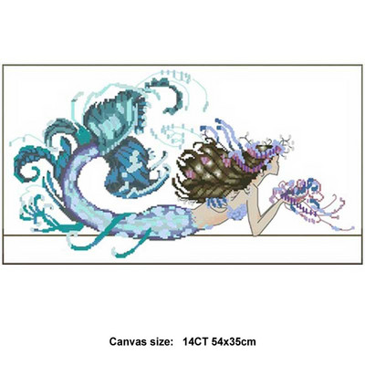 Fairy angel 3 μοτίβα Counted Cross Stitch 14CT DIY χονδρική Κιτ Κινέζικη Σταυροβελονιά Σετ κεντήματα κεντήματος