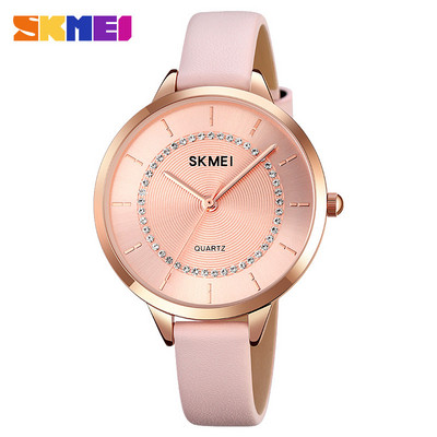 Γυναικείο ρολόι με στρογγυλό σχήμα - πολλά χρώματα