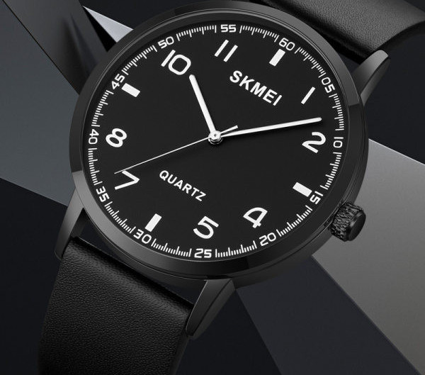 Ceas modern de dama - cu curea din piele