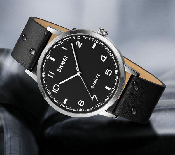 Ceas modern de dama - cu curea din piele