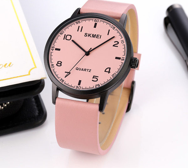 Ceas modern de dama - cu curea din piele