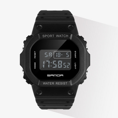 Ühevärviline silikoonrihmaga naiste elektrooniline käekell