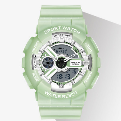 Ühevärviline silikoonrihmaga naiste elektrooniline käekell