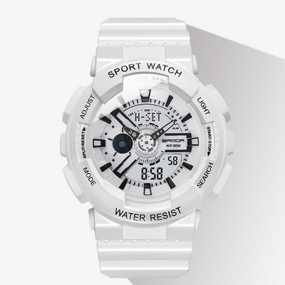 Ühevärviline silikoonrihmaga naiste elektrooniline käekell