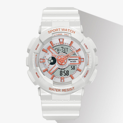 Ühevärviline silikoonrihmaga naiste elektrooniline käekell