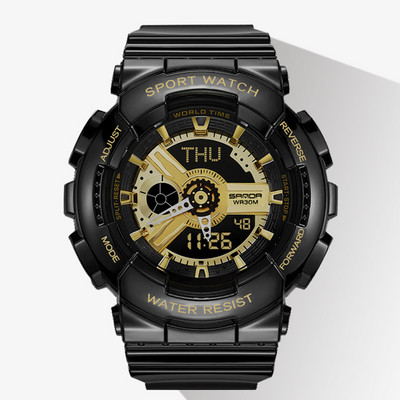 Ühevärviline silikoonrihmaga naiste elektrooniline käekell