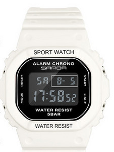 Ženski elektronički sat - s gumenim remenom