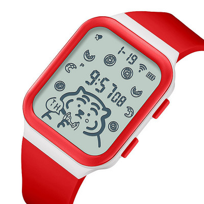 Μοντέρνο γυναικείο ρολόι με λουράκι σιλικόνης