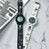 Γυναικείο αδιάβροχο ηλεκτρονικό ρολόι με λουράκι σιλικόνης