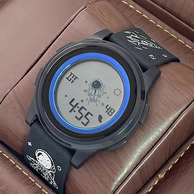 Γυναικείο αδιάβροχο ηλεκτρονικό ρολόι με λουράκι σιλικόνης