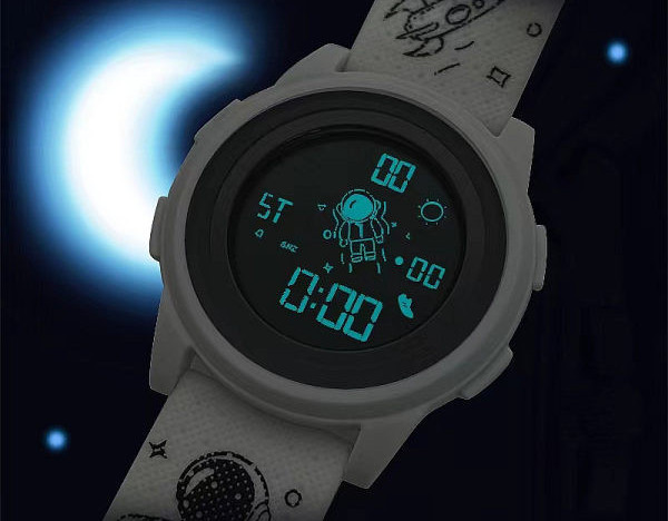 Γυναικείο αδιάβροχο ηλεκτρονικό ρολόι με λουράκι σιλικόνης