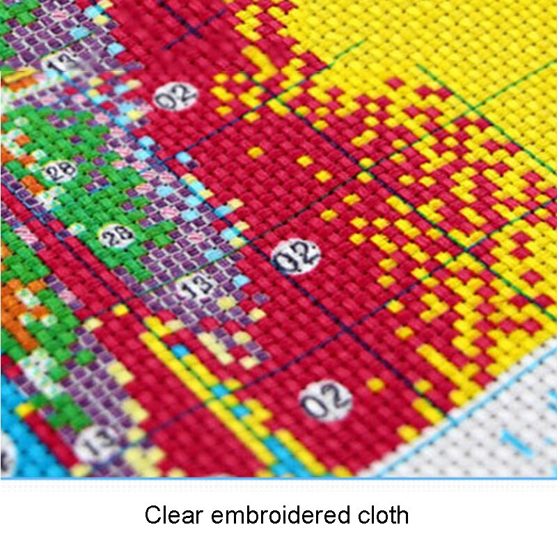 Κιτ διασταυρούμενης βελονιάς Κεντήματα DIY εμπριμέ τοπίων Ginkgo Biloba Κέντημα Βαμβακερή μεταξωτή κλωστή Διακόσμηση σπιτιού με σταυροβελονιά