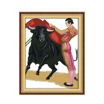 Joy Sunday Stamped Dancers Kit Cross-Stitch Printed 11CT 14CT Painting Counted Patterns Crafts Decor Κέντημα σετ κεντήματα