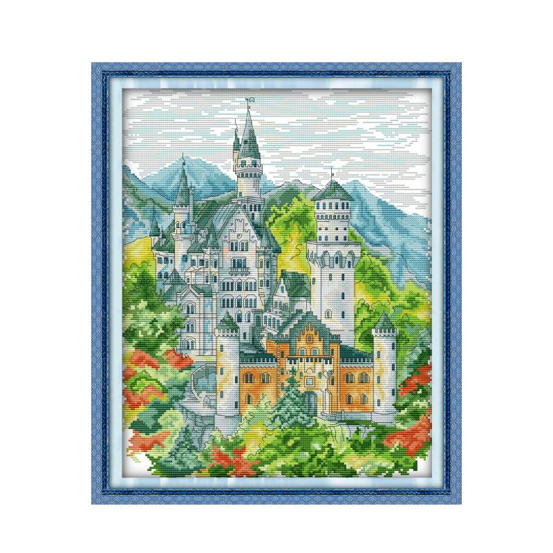 Joy Sunday Kompleti za vezenje križićem, Pariz, Katerina Printing Otisnuti 14CT 11CT DIY setovi ručno rađenog brojanog vezenja za vezenje