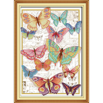 Beautiful Butterfly DMC Count Cross Stitch 11CT 14CT Cross Stitch Set DIY Cross Stitch Set Κέντημα κεντήματα Διακόσμηση σπιτιού