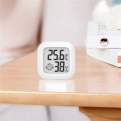 Mini LCD digitális hőmérő kültéri beltéri környezeti hőmérséklet érzékelővel, nedvességmérővel, páratartalom mérővel otthoni helyiséghez