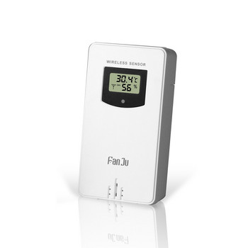 Fanju Температура Влажност Безжичен сензорен измервател Хигрометър Електронен цифров термометър В/вън Използва се с метеорологични станции