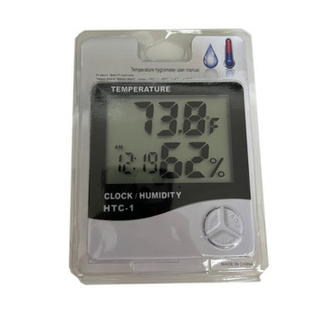 Цифров термометър Хигрометър Вътрешна метеорологична станция за дома Мини стаен термометър Монитор на температура и влажност