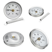 Uus 63 mm 0–120 kraadi klambriga toruga sihverplaadi termomeeter metallist temperatuurimõõtur vedruga tööstusliku termomeetriga Garden