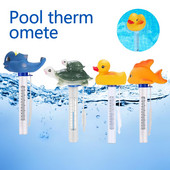 Basseini termomeeter Ujuva poi basseini termomeeter koos suure EZ Read Cartoon stiilis temperatuuri katseklaasiga basseini jaoks