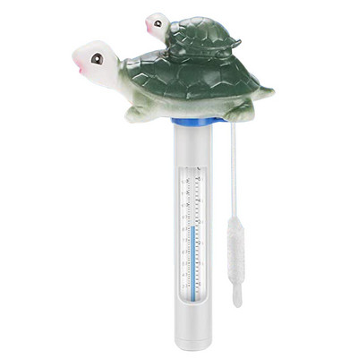 Basseini termomeeter Ujuva poi basseini termomeeter koos suure EZ Read Cartoon stiilis temperatuuri katseklaasiga basseini jaoks