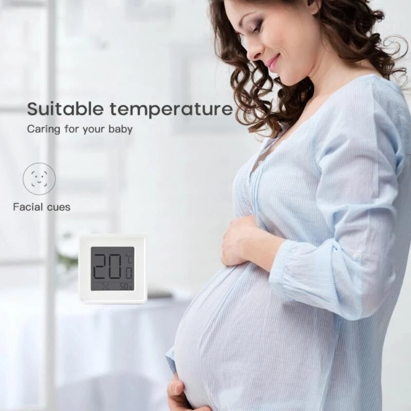 Termo-higrometru Camera bebelușului de uz casnic Termometru montat pe perete de interior Higrometru Contor de temperatură a camerei Decor uscat pentru casă