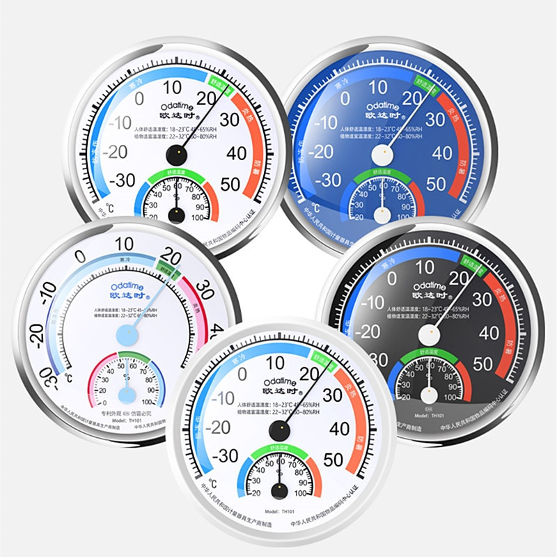 8 ειδών Επιτοίχιο Θερμόμετρο Εσωτερικού εξωτερικού χώρου Υγρόμετρο Παραθύρου Δωματίου Μηχανικά Θερμόμετρα Περιβαλλοντικό Βαρόμετρο Οικιακής Χρήσης