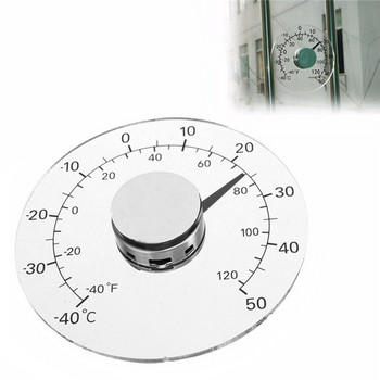 Термометър за външни прозорци Измервател на температурата Водоустойчив Градинска оранжерия Мини показалка Измервател на температурата Прозрачен