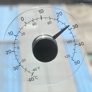 Θερμόμετρο εξωτερικού χώρου παραθύρου Μετρητής θερμοκρασίας Αδιάβροχο θερμοκήπιο κήπου Μίνι δείκτης μετρητής θερμοκρασίας Διαφανές