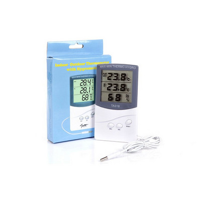 LCD Electronic Digital Temperatură Umiditate Termometru Interior Exterior Higrometru Stație Meteo