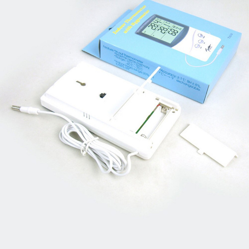 LCD Electronic Digital Temperatură Umiditate Termometru Interior Exterior Higrometru Stație Meteo